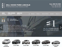 Tablet Screenshot of billhoodlincoln.com